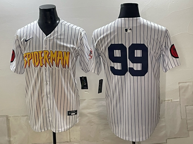 Men 2026 New York Yankees #99 white Nike MLB Jersey 091200->new york yankees->MLB Jersey